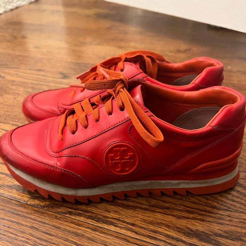 Tory Burch poppy red sneakers
